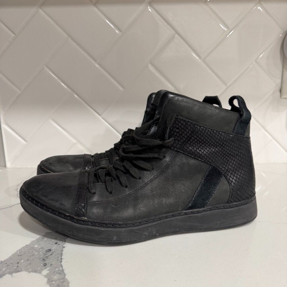 John Varvatos Italy Combat Boots  "315" in Black